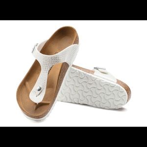 Birkenstock Gizeh Magic Snake White